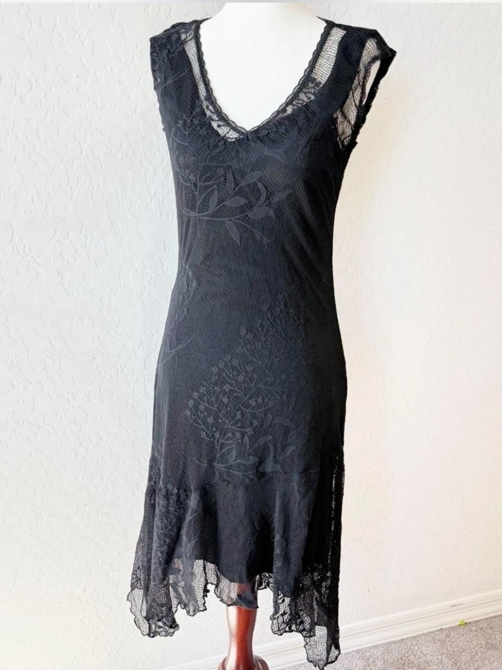 Vintage Just in time USA paper tag lace fairy whimsy dress